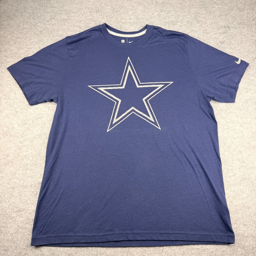 Nike Dallas Cowboys NFL Team Apparel Star Logo T-Shirt Navy Men’s XL XLarge